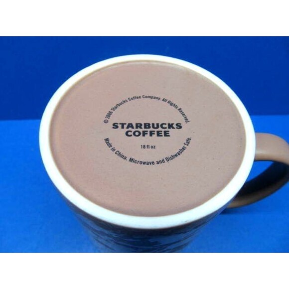 Starbucks Coffee The Origin Of Coffee 2006 Thanks To Manola 18 Oz Brown mug - Picture 6 of 12